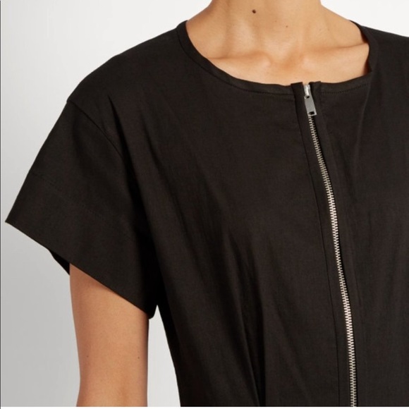 Isabel Marant Black Zip Front Fluted Dress - Picture 5 of 10